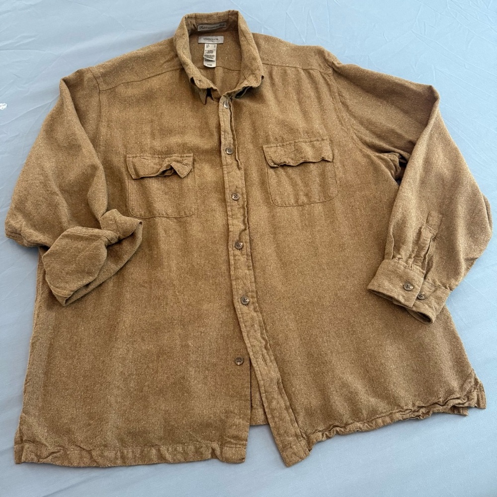 Claiborne Luxe wool Shirt sz lg